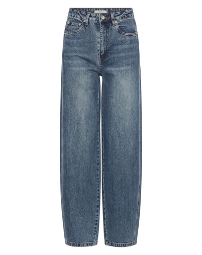 Gestuz - GZMelu Barrel Jeans - Mid Blue Wash